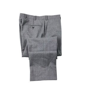 Suit Supply Brescia Gray Wool Flat Front Men's Trouser Size 34x28